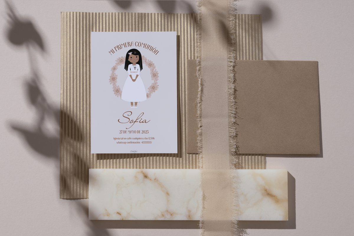 Invitaciones de Primera Comunión – Pack de 16, 24 y 32 unidades | Pack invitaciones personalizables