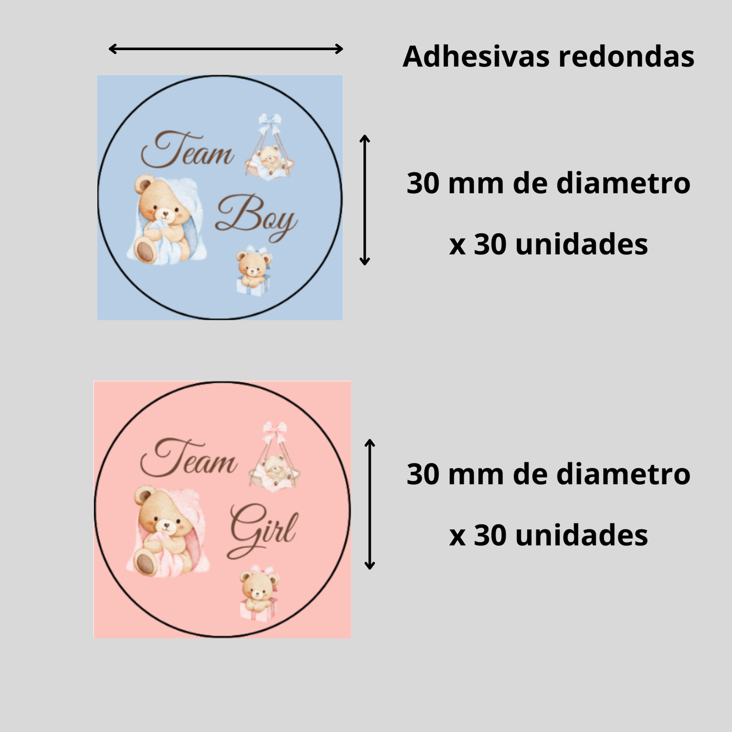 Pack Gender Reveal — Árbol de huellas A3 + tinta rosa y azul + lámina votación + adhesivos + globo revelación
